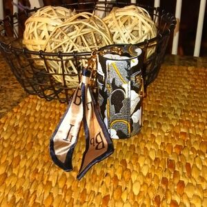 Retro  Keychain Holder  with twilly NWT
